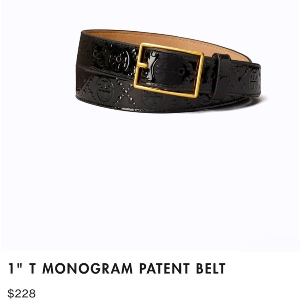 Tory Burch 1” Medium Monogram Belt